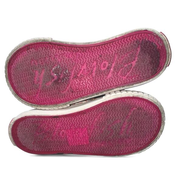 Blowfish Malibu Kids Maura Floral Pull-on Canvas Sneakers Girls sz 8 - Picture 4 of 6